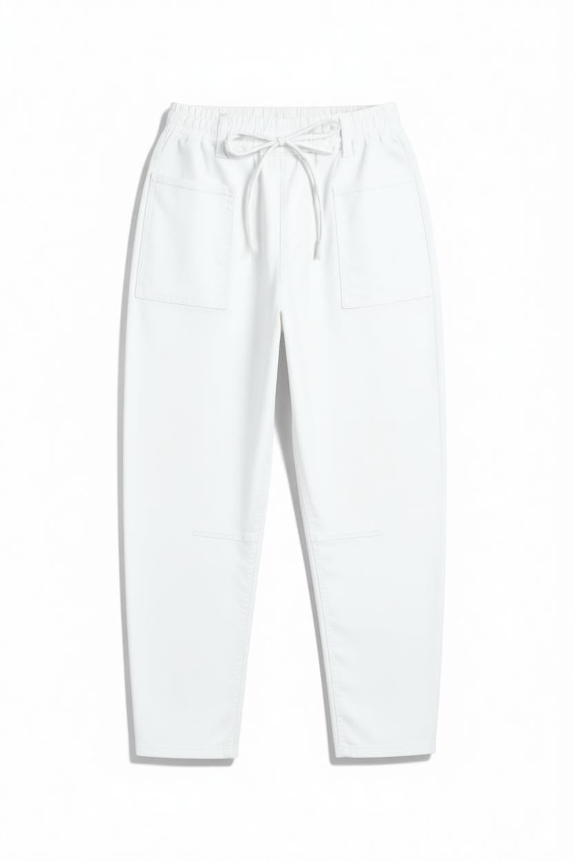 Womens Billy Barrel Leg Jeans White 