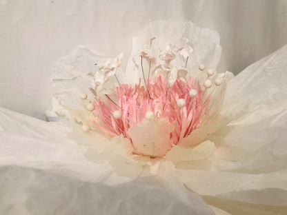 Dancing Paper Flower - XL - White