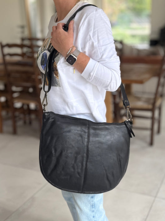 Corrine Leather Hobo Bag