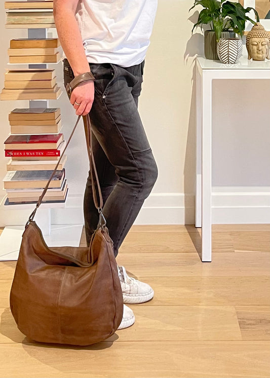 Corrine Leather Hobo Bag