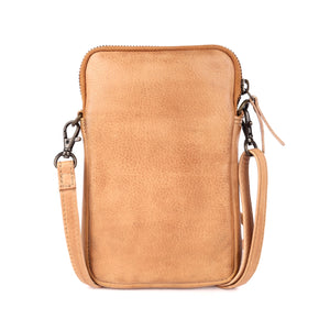 Roseberry Woven Leather Crossbody Phone Bag