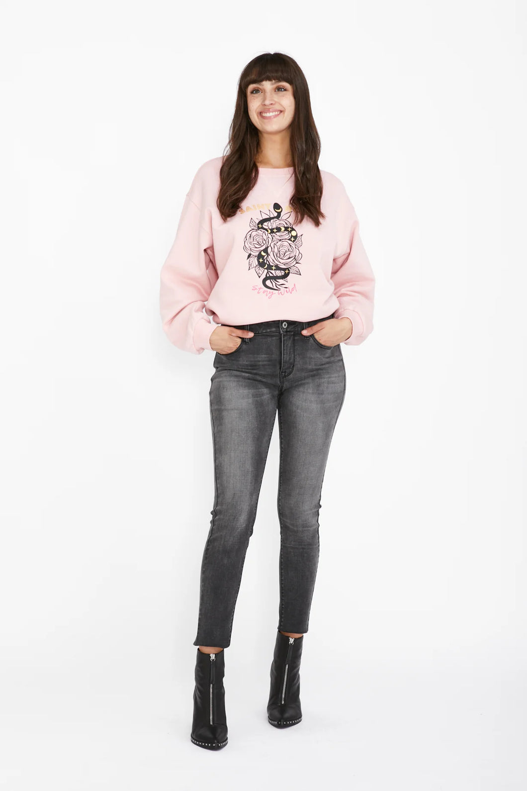 Snake Charmer Sweater - Pink