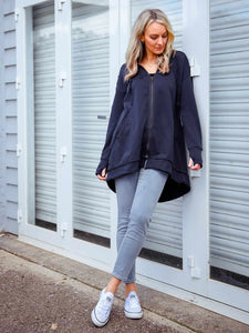 Charlie Sweatshirt Hooded Jacket (Plus Size)