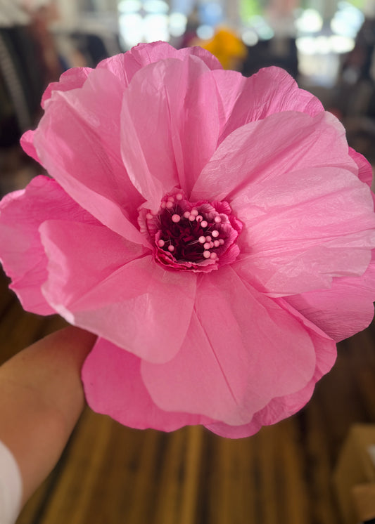 Moonlight Paper Flower - Large - Soft Pink