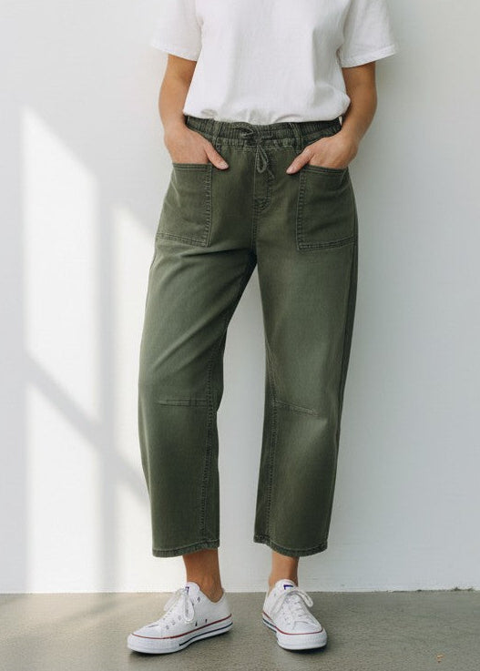 Billy Barrel Jeans khaki denim
