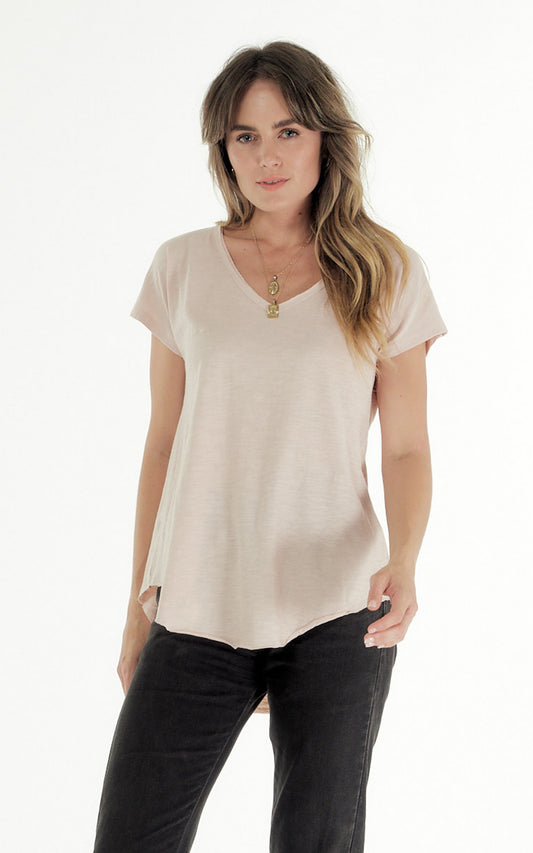 Sophia V Neck Tee (Plus Size)