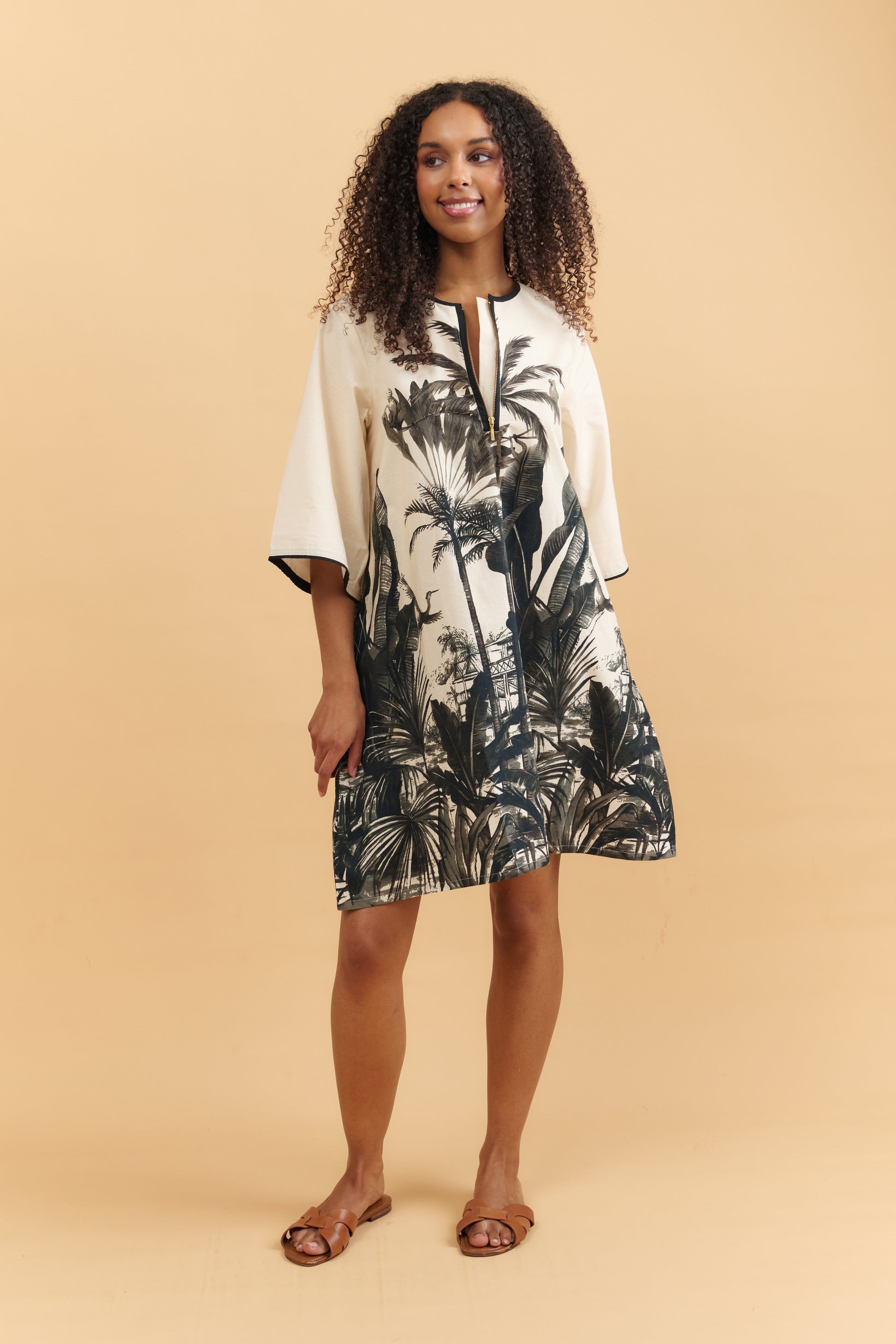 Tropic Noir A-Line Dress Basic State
