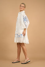 June Dress - White Palm