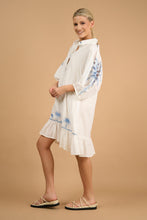 June Dress - White Palm