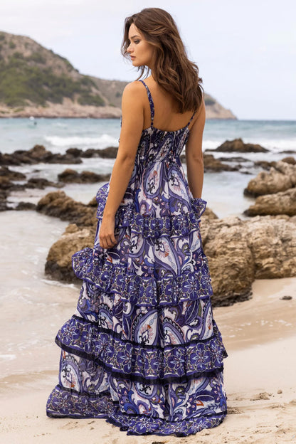 Divi Tiered Maxi - Cobalt Blue