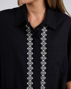 Nina Embroidered Short Sleeve Shirt