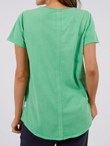 Fundamental V Neck Tee - Green