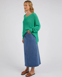 Rachele V Neck Knit - Green