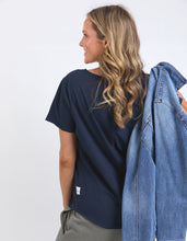 Pima V Tee - Navy