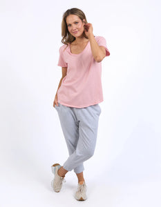 Pima V Tee - Blush Pink