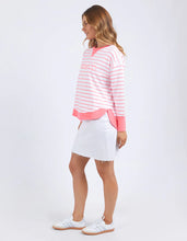 Simplified Crew - Neon Pink Stripe