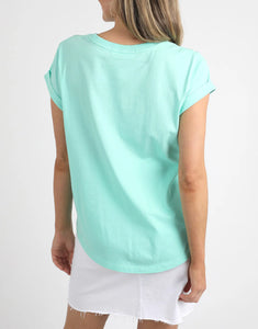 Foxwood Signature Tee Neon Mint Green