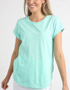 Foxwood Signature Tee Neon Mint Green