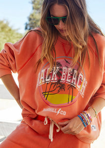 Vintage Back Beach Sweater - Faded Orange