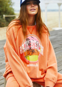 Vintage Back Beach Sweater - Faded Orange