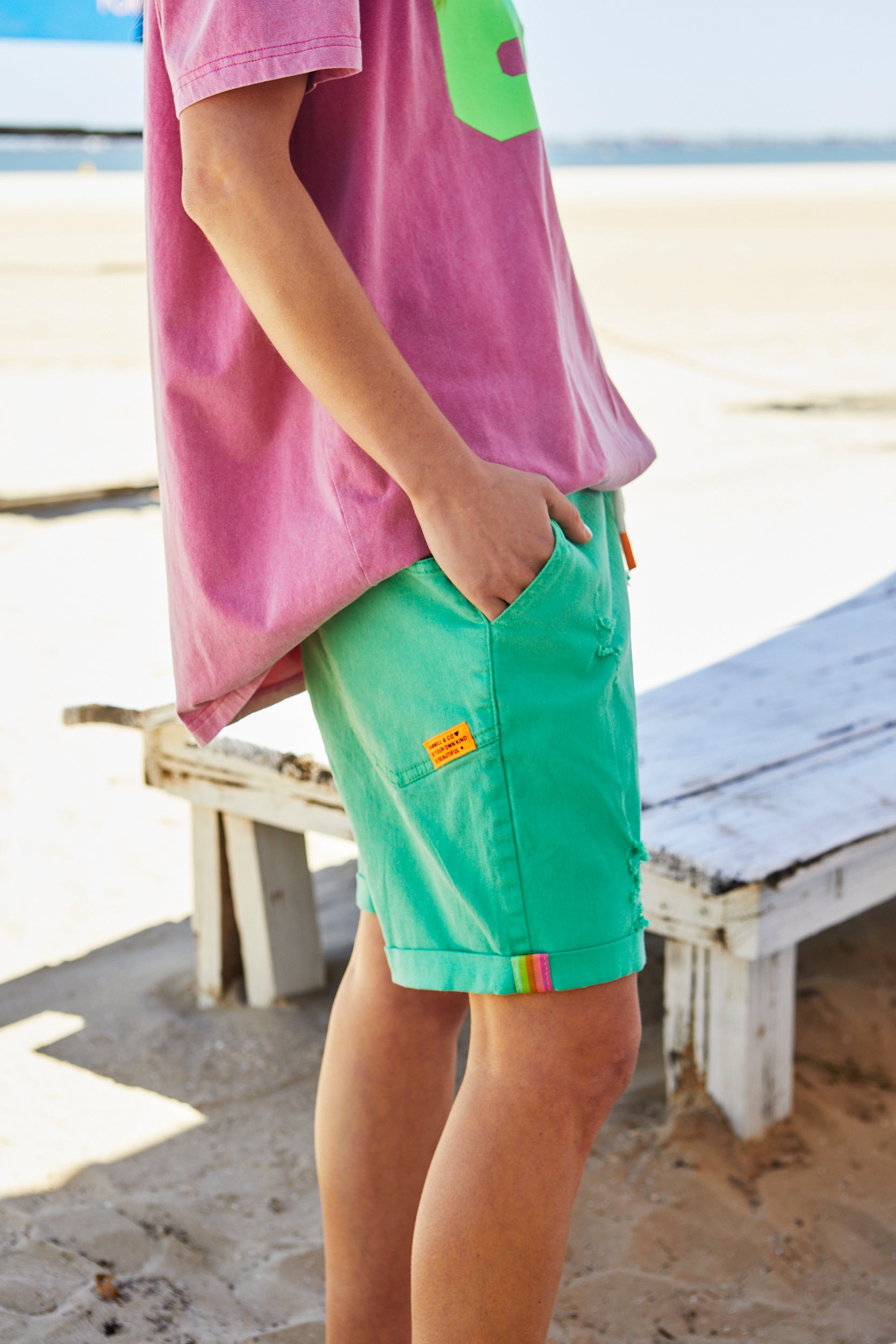 BUY HAMMILL AND CO CLOTHING ONLINE, HAMMILL AND CO STOCKISTS, HAMMILL AND CO SALE, HAMMILL AND CO NEW ARRIVALS, HAMMILL AND CO GELATI SHORTS, HAMMILL AND CO GREEN PEAR SHORTS,HAMMILL AND CO GELATI GREEN SHORTS