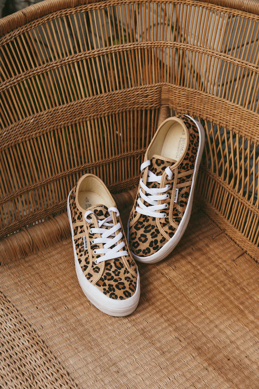 Cass Leather Sneakers - Animal Print