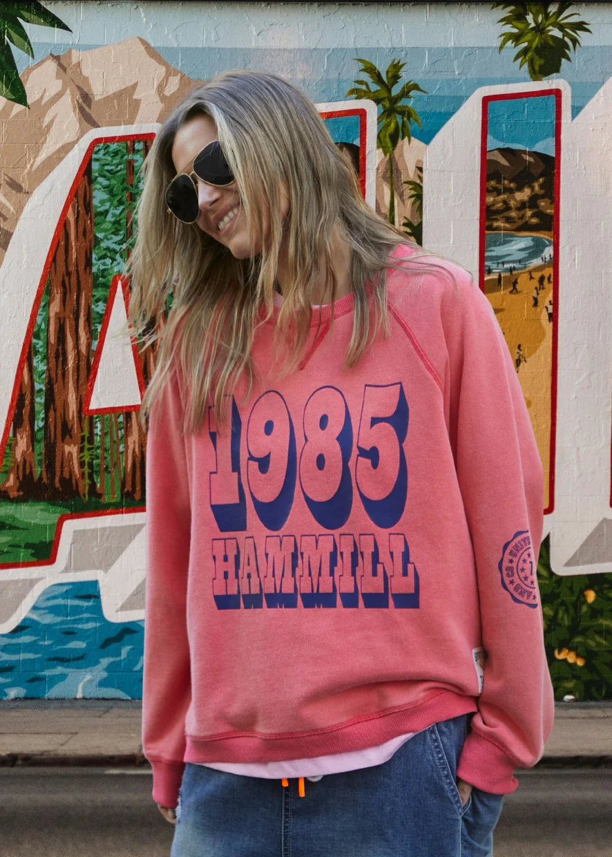 Vintage Wash 1985 Sweater - Washed Red