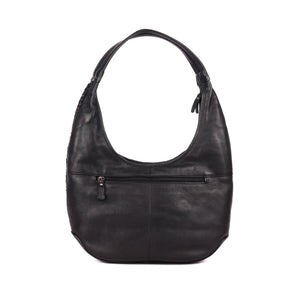 Hobart Woven Leather Hobo Bag