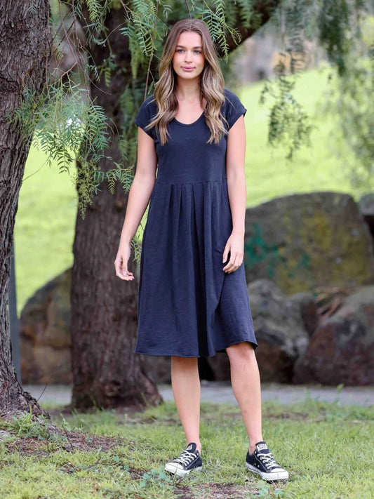 Evelyn Midi Dress with Pockets