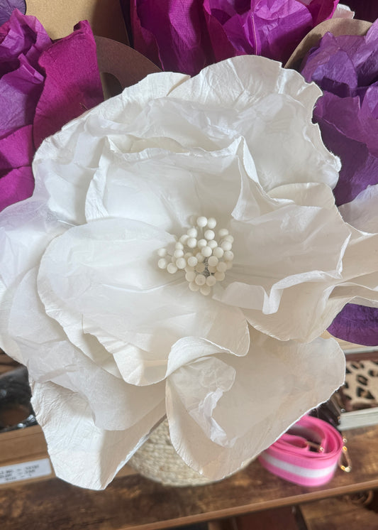 Sakura Paper Flower - White Snow