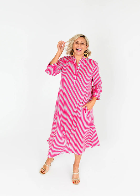 Clover Button Up Shirt Dress