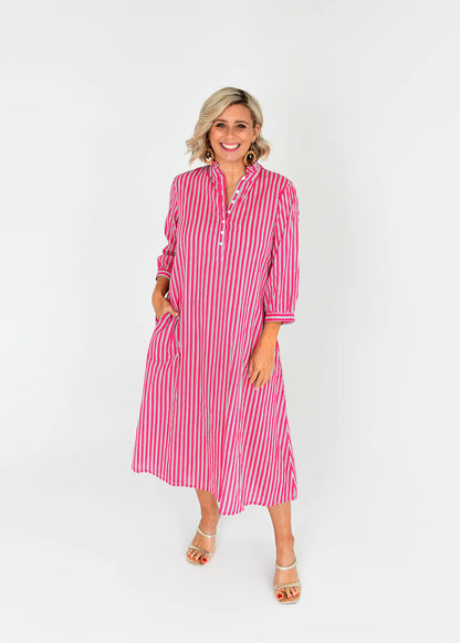 Clover Button Up Shirt Dress