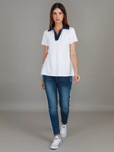 Jasmine Contrast Polo Tee