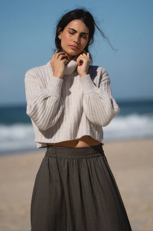 Hannah Linen Skirt