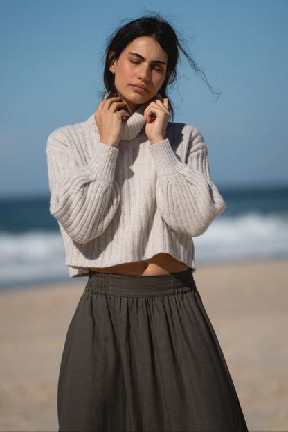 Hannah Linen Skirt