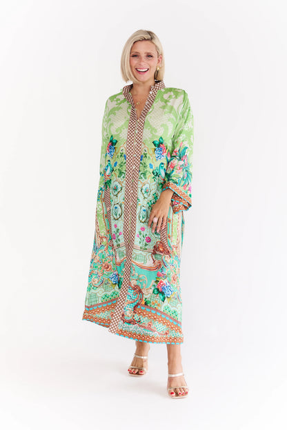 Leigh Button Up Shirt Dress with Tie Waist
