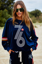 T400- 1NAVY, Hammill and co navy velour sweater 76