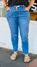 Nicky Pull on Jeans - Mid Wash Denim