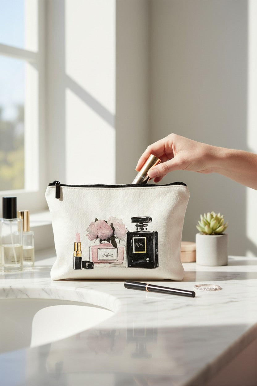 Canvas Zip Pouch - Oh So Pretty