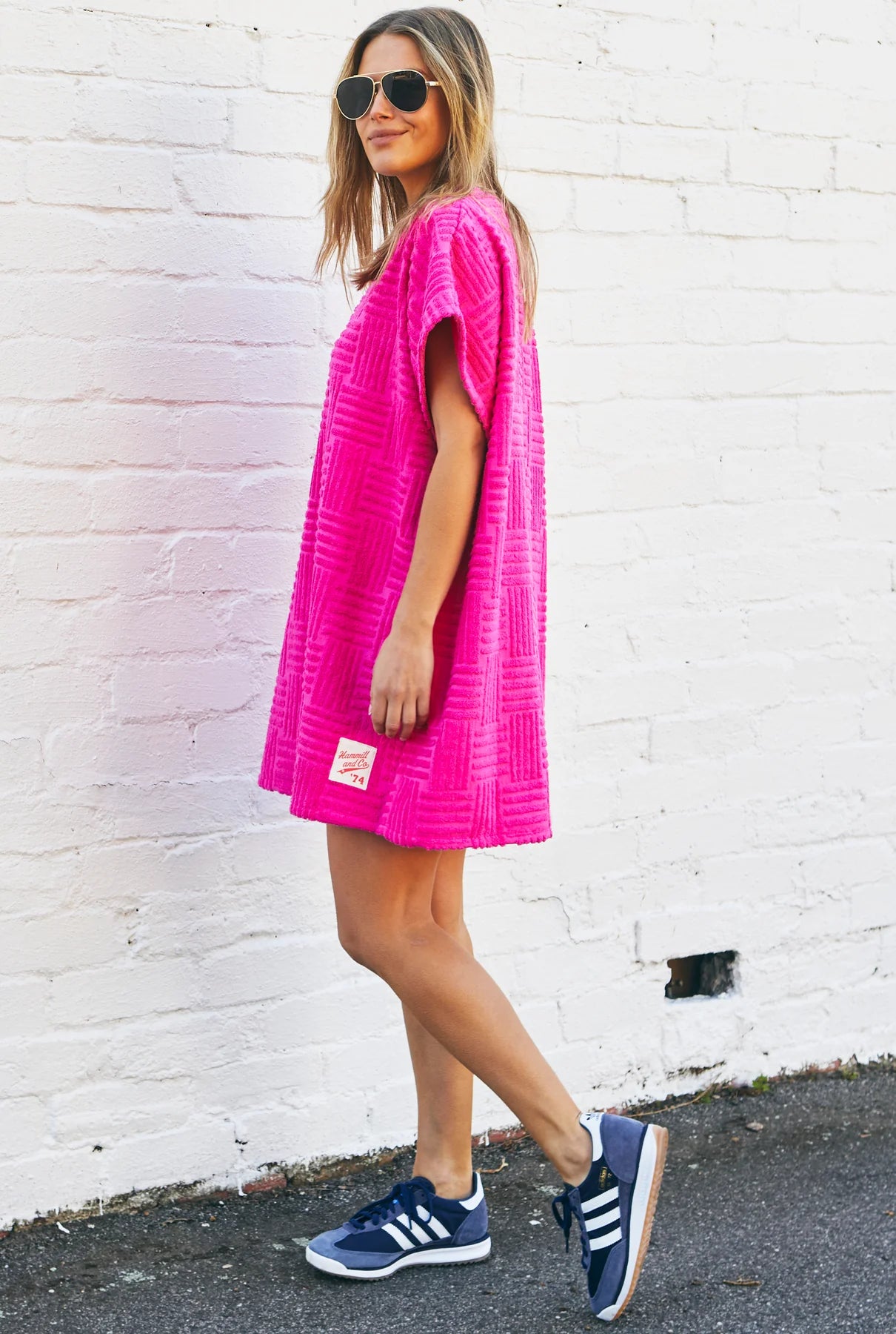 Salt & Sunshine Towelling Cover Up - Hot Pink