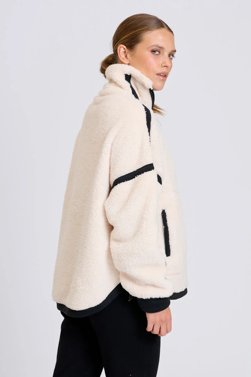 Popover Fleece Sweater - Winter White
