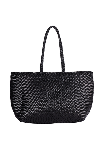 Amalfi Woven Leather Tote Bag