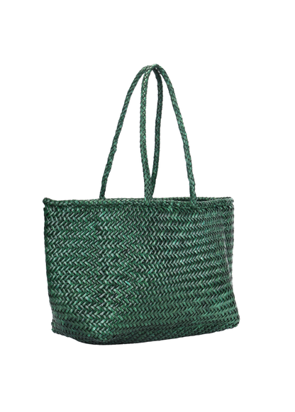 Amalfi Woven Leather Tote Bag