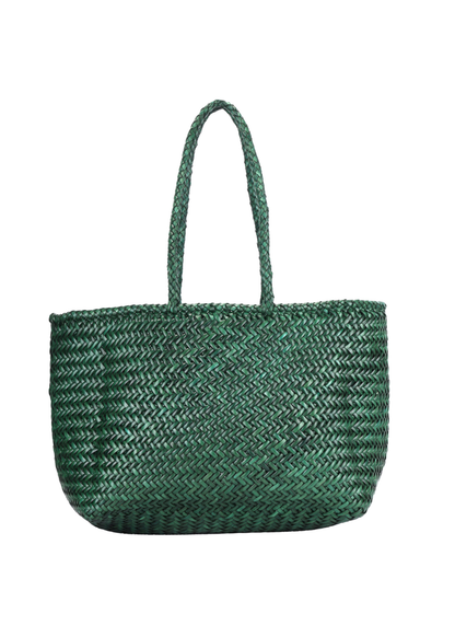 Amalfi Woven Leather Tote Bag
