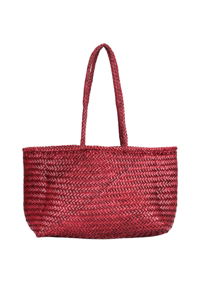 Amalfi Woven Leather Tote Bag