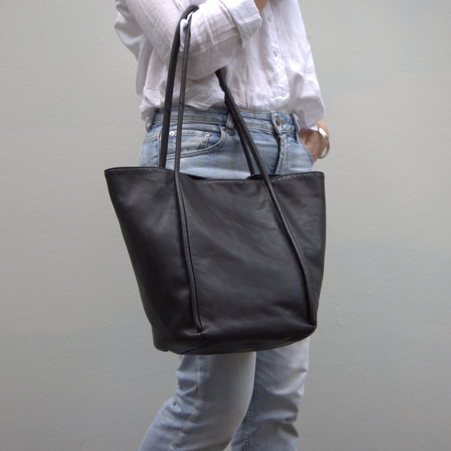 Sabina Leather Tote Bag