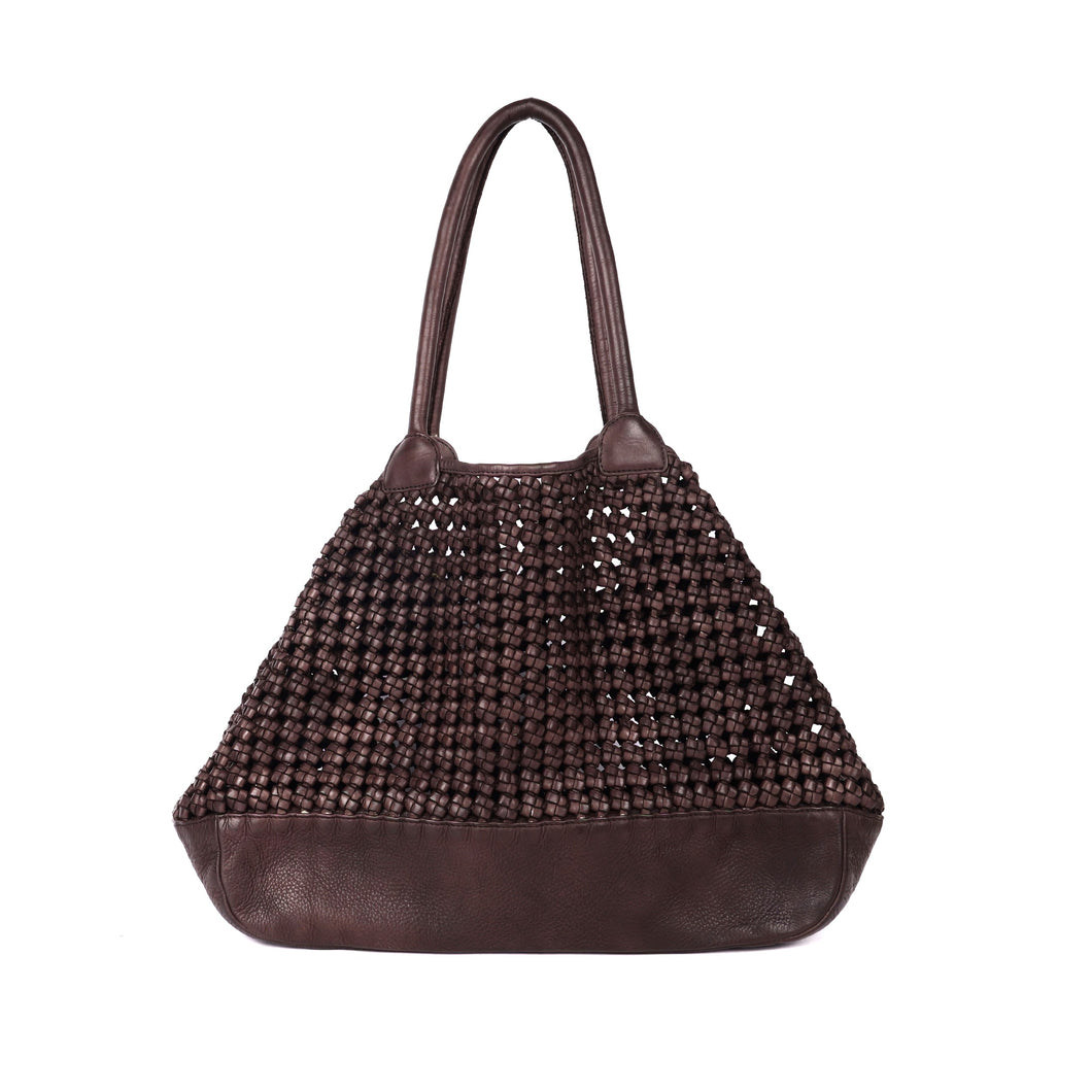 Hermitage Woven Leather Tote