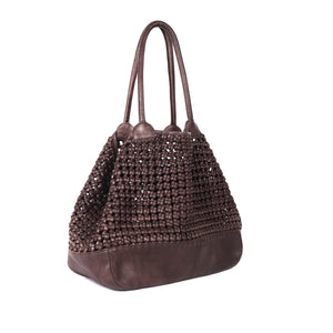 Hermitage Woven Leather Tote