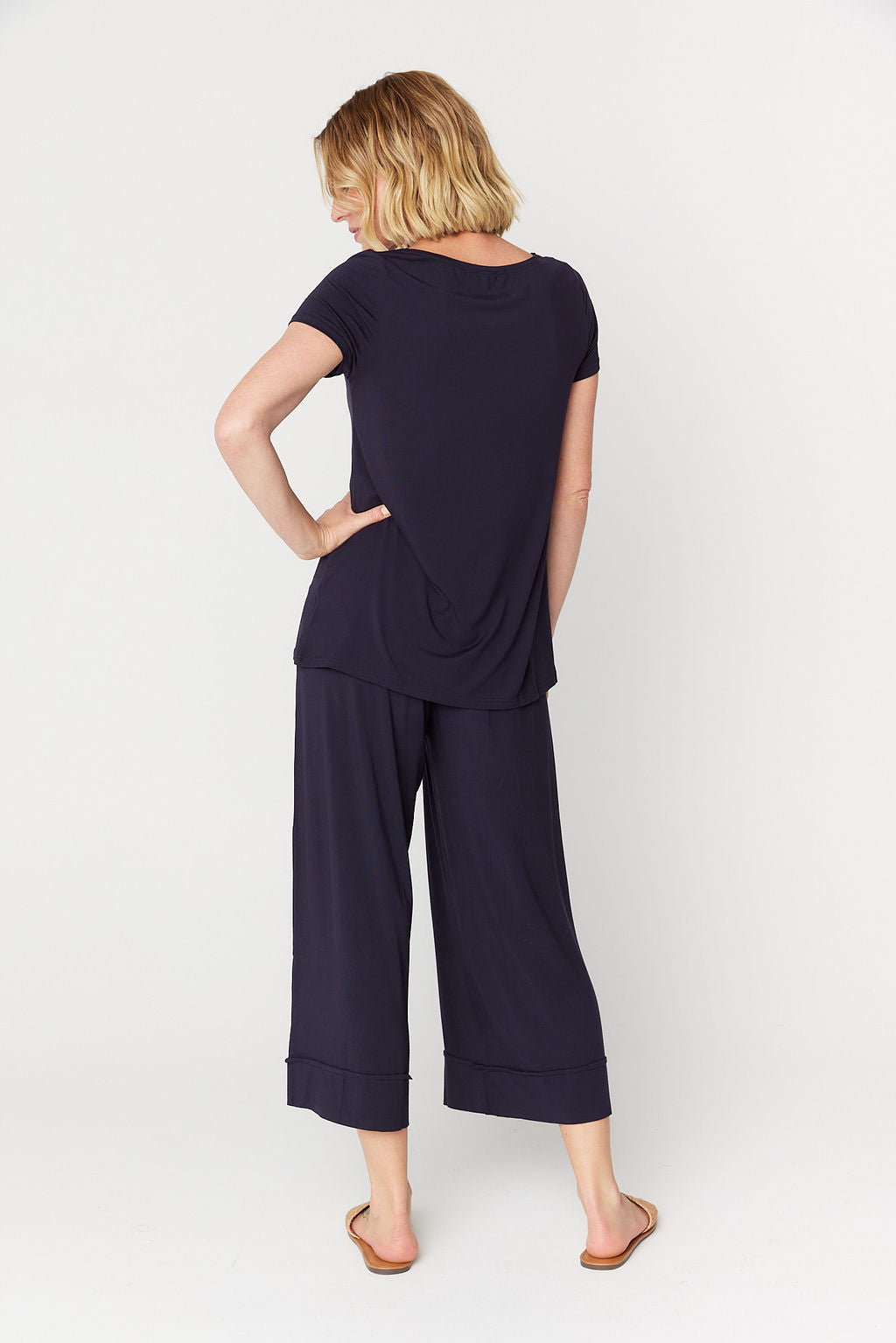 Resort Culotte Pant French Navy Tani