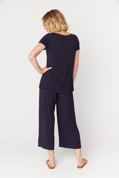 Resort Culotte Pant French Navy Tani